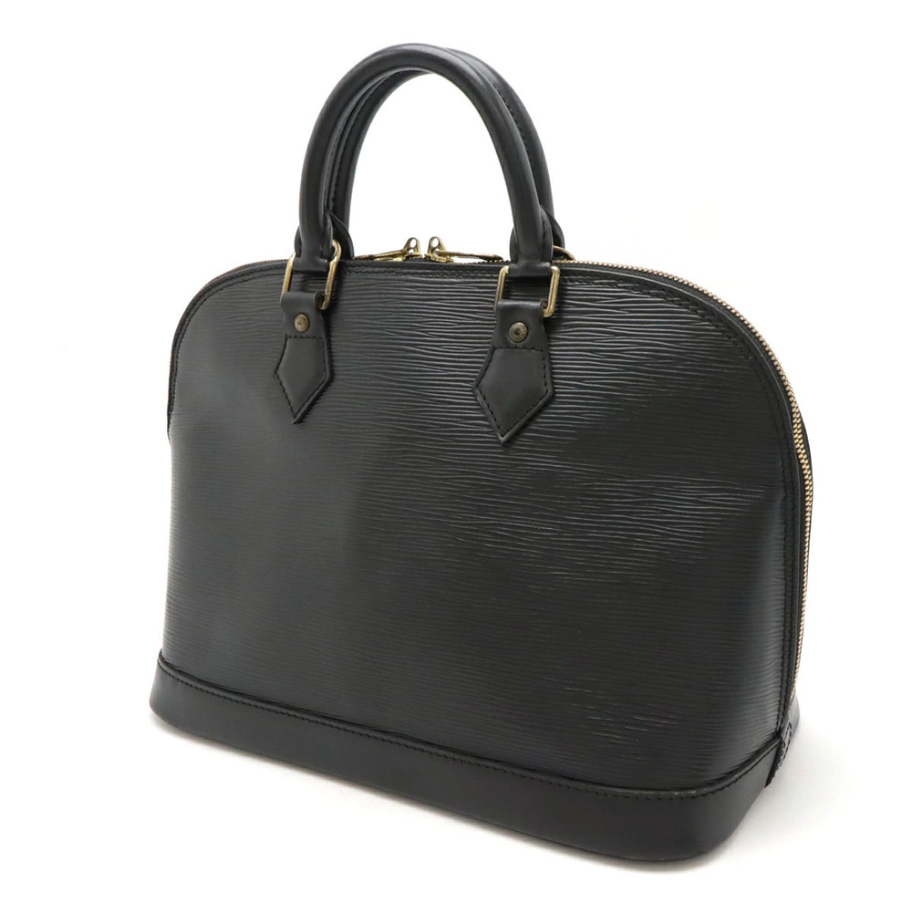 Louis Vuitton Black Alma Handbag Epi Noir Leather Black
